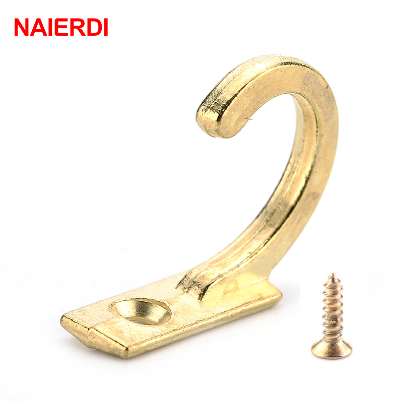 Furniture Hardware Lock - NAIERDI-Pequenos Ganchos Antigos, Cabide De Parede,