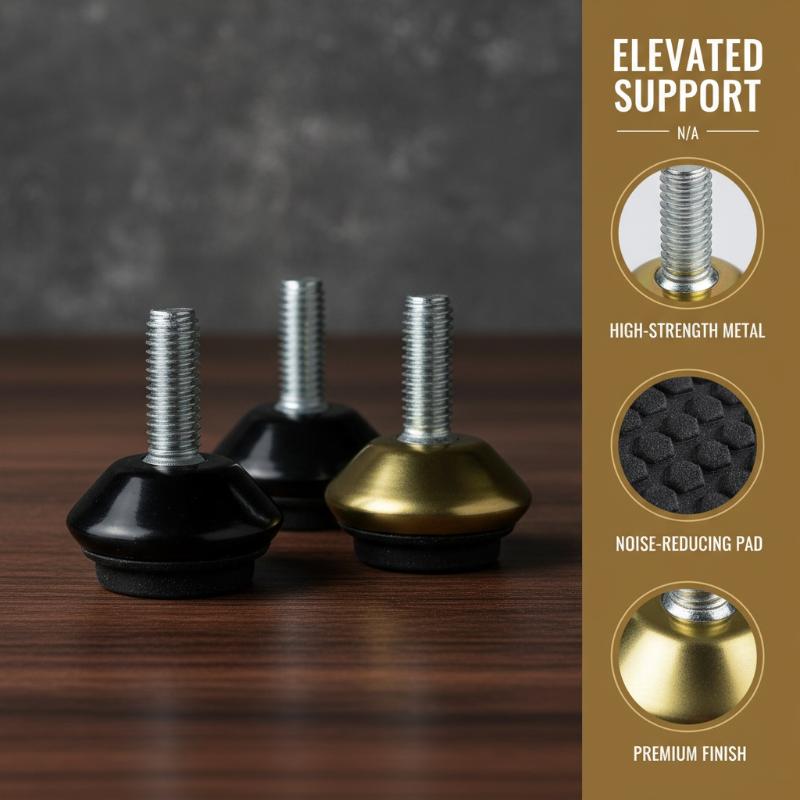 Furniture Screw Type - 4 Peças Niveladores de Móveis Ajustáveis,