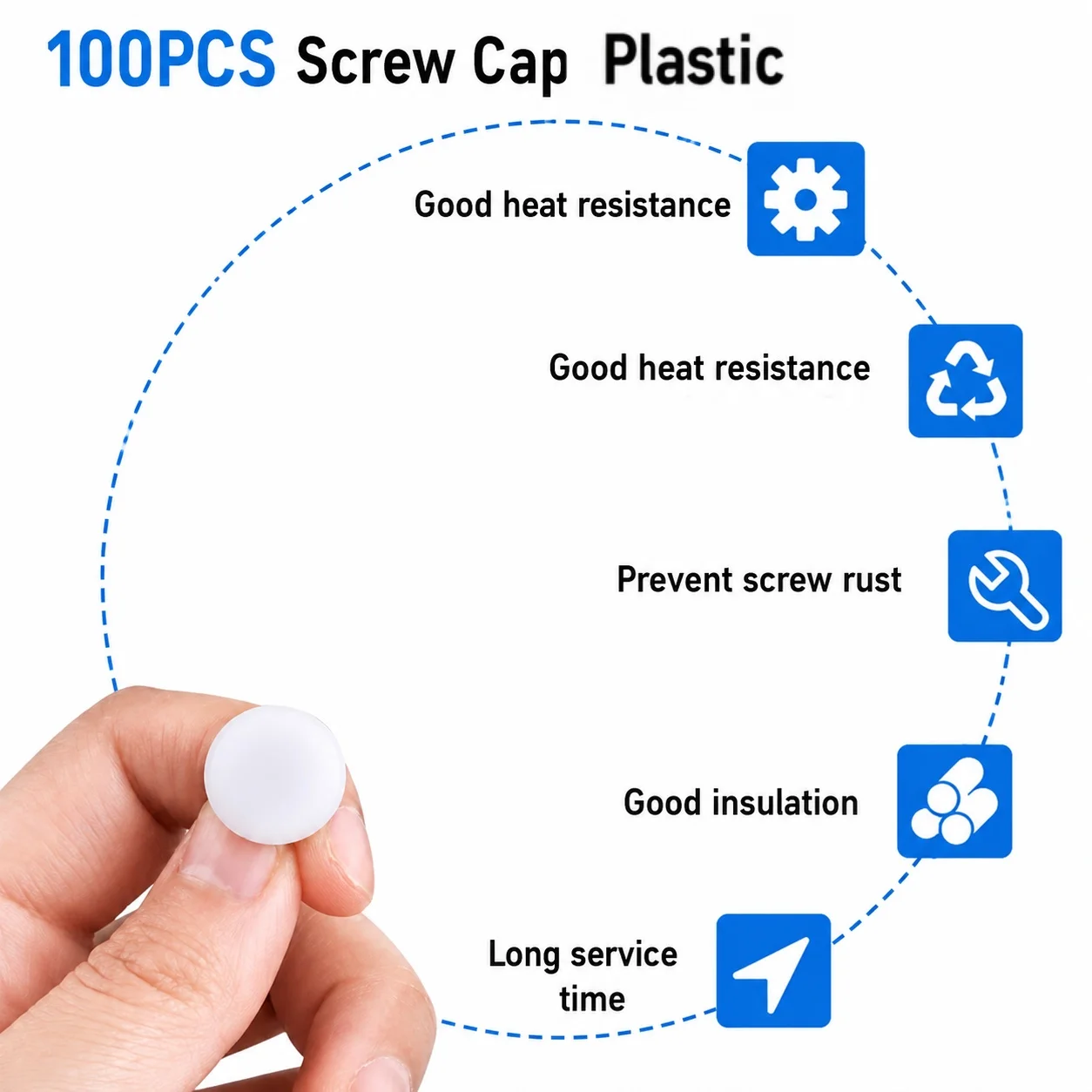 100 Peças Parafusos Autoatarra - Furniture Hardware Covers avaliação e preço