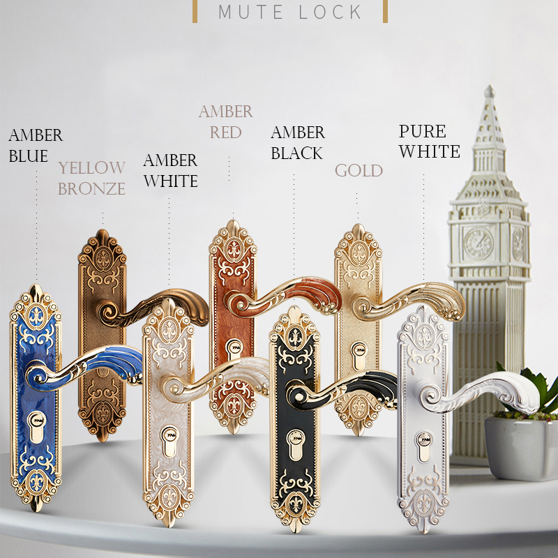 Kak estilo europeu mudo quarto - Furniture Hardware Lock avaliação e preço