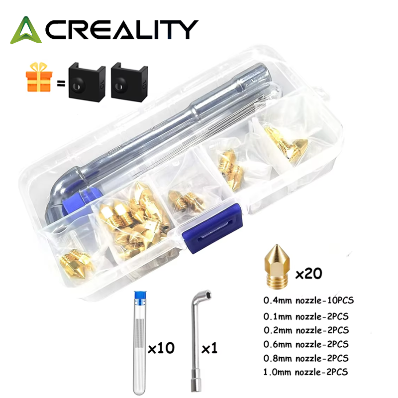 Creality 20 peças bocal de lat - Creality Printer K1 avaliação e preço