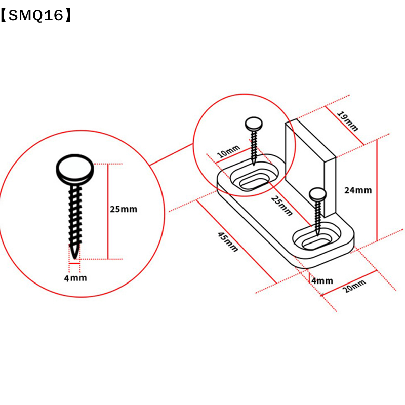 2 Peças Guia de Chão Deslizant - Furniture Hardware Accessories avaliação e preço