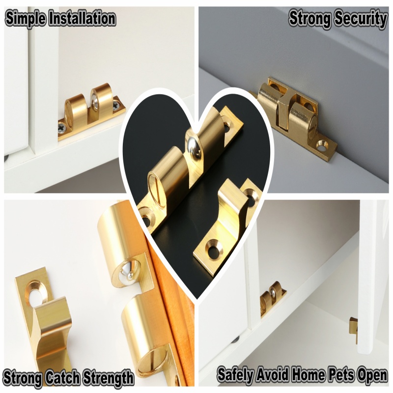 3/6 pces trava da bola da port - Furniture Hardware Lock avaliação e preço