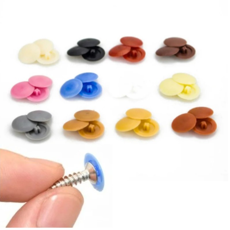 100 pçs/saco porcas de plástic - Furniture Hardware Covers avaliação e preço