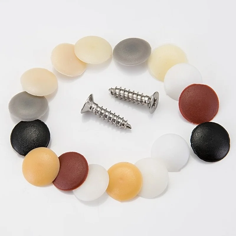 100 pçs/saco porcas de plástic - Furniture Hardware Covers avaliação e preço