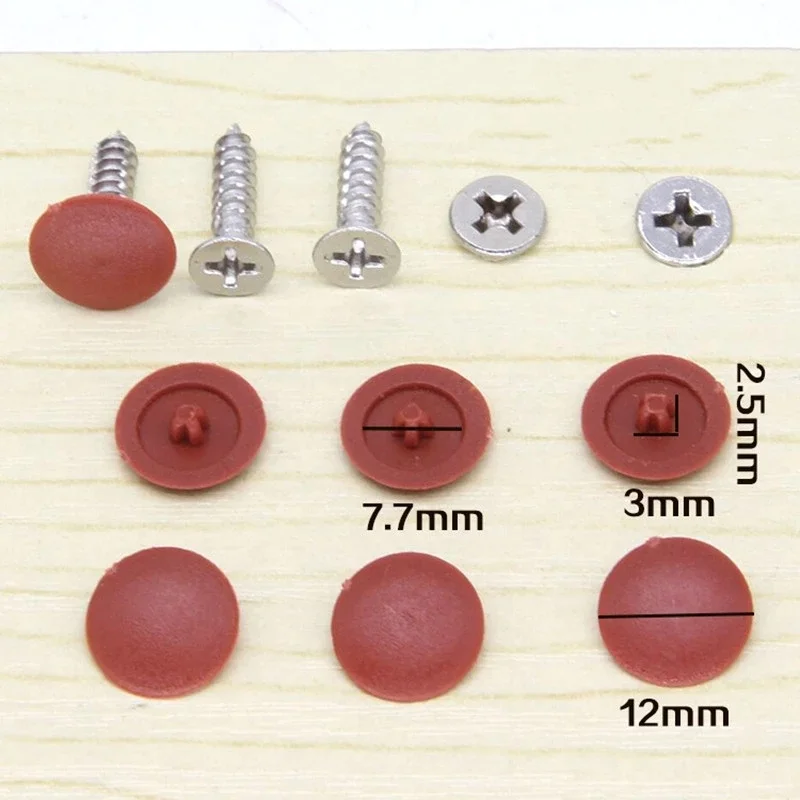 100 pçs/saco porcas de plástic - Furniture Hardware Covers avaliação e preço