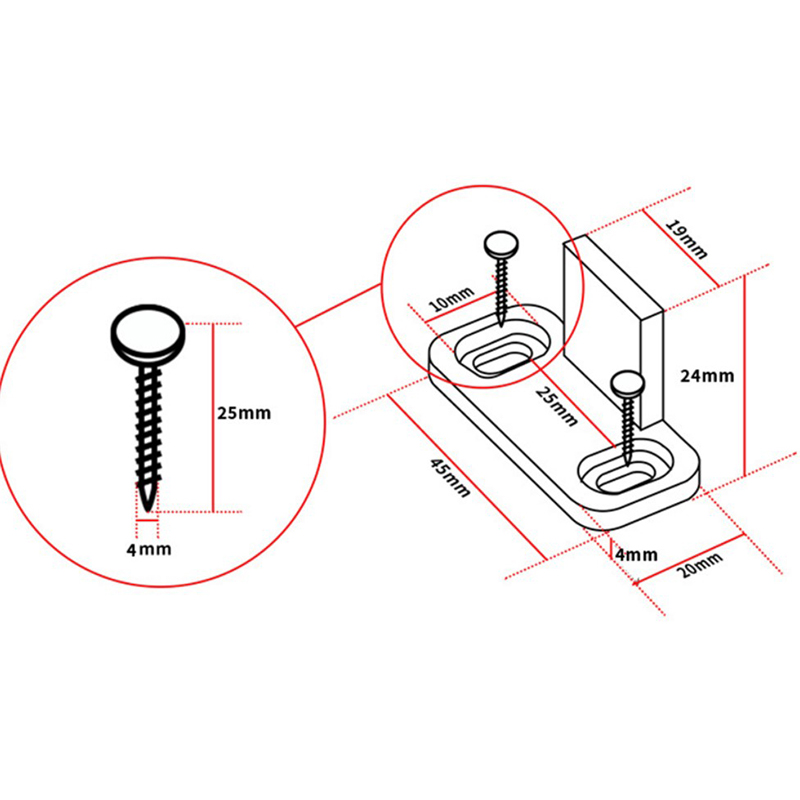 Kit com 2 Guias Deslizantes Aj - Furniture Hardware Accessories avaliação e preço