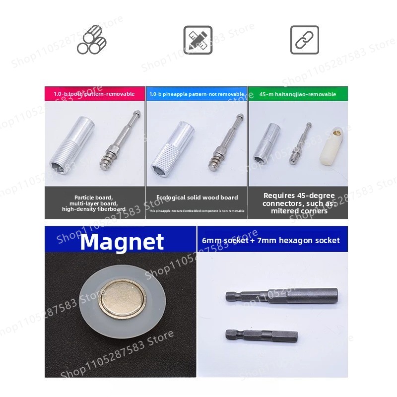 Conector magnético invisível s - Furniture Screw Type avaliação e preço